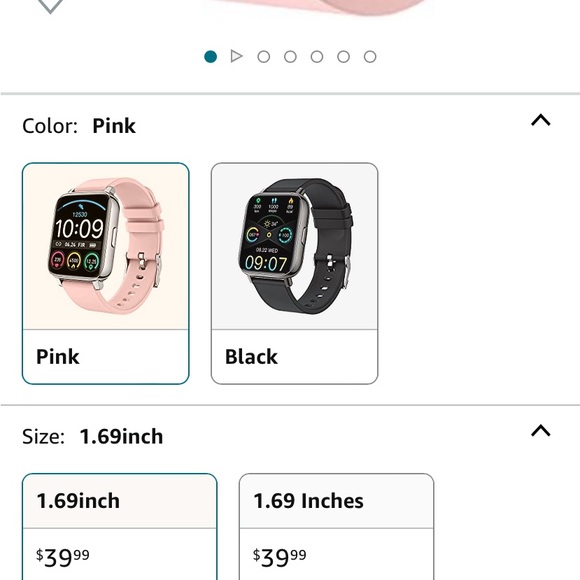 Pink smart watch - Picture 2 of 2